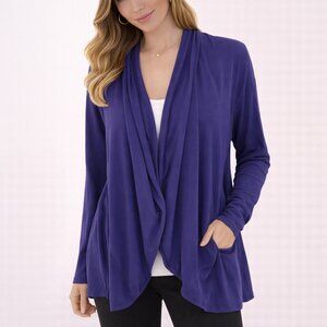 Lululemon Women's Purple To and Flow Open Front Wrap Sweater - Size 6